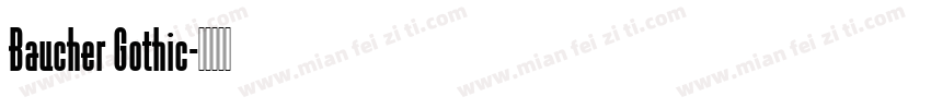 Baucher Gothic字体转换